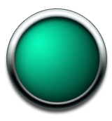 Round glassy button blue