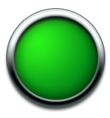 Round glassy button green